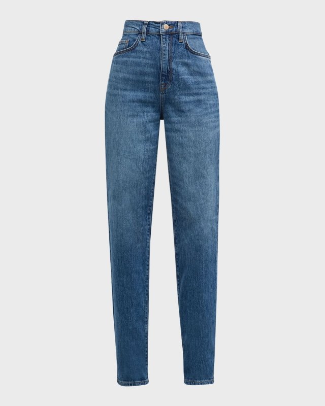 Ms. Triarchy V-High Rise Straight-Leg Jeans